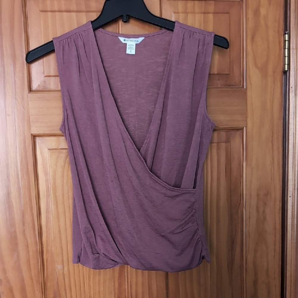 Women's Mauve Sleeveless Top